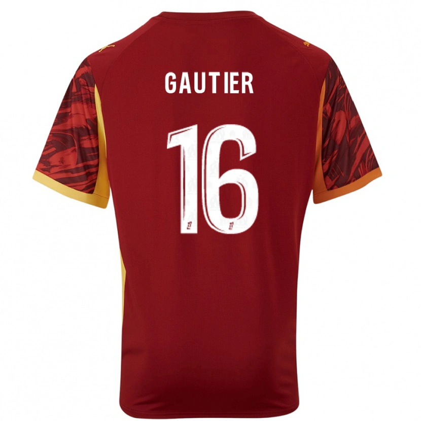 Danxen Dětské Elisa Gautier #16 Vínová Hnědá Brankář Dresy 2025/26 Dres