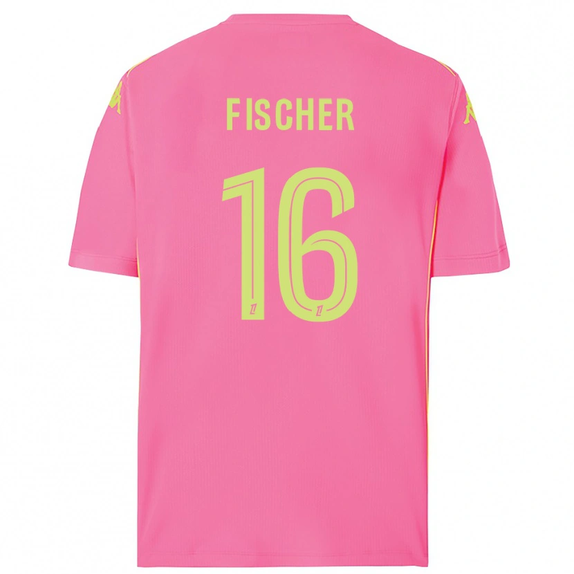 Danxen Dětské Jonathan Fischer #16 Hot Pink Brankář Dresy 2025/26 Dres