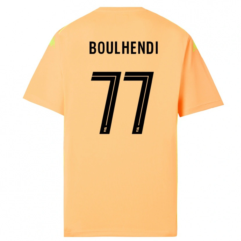 Danxen Dětské Teddy Boulhendi #77 Světle Oranžová Černá Brankář Dresy 2025/26 Dres