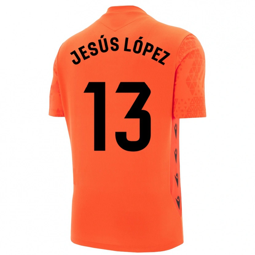 Danxen Dětské Jesús López #13 Oranžová Černá Brankář Dresy 2025/26 Dres