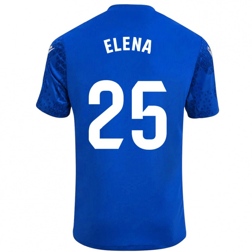 Danxen Dětské Elena Gómez Labrador #25 Modrá Bílá Brankář Dresy 2025/26 Dres