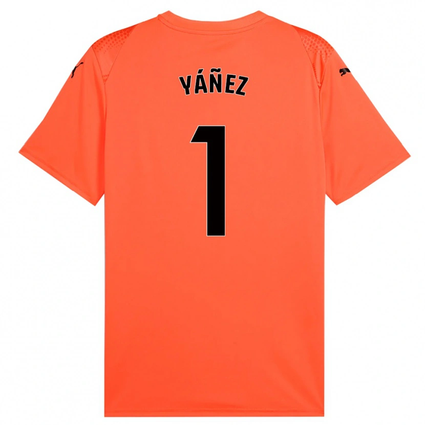 Danxen Dětské Rubén Yáñez #1 Oranžová Černá Červená Brankář Dresy 2025/26 Dres