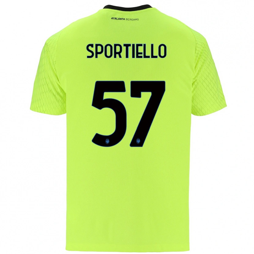 Danxen Dětské Marco Sportiello #57 Žlutá Zelená Červená Brankář Dresy 2025/26 Dres