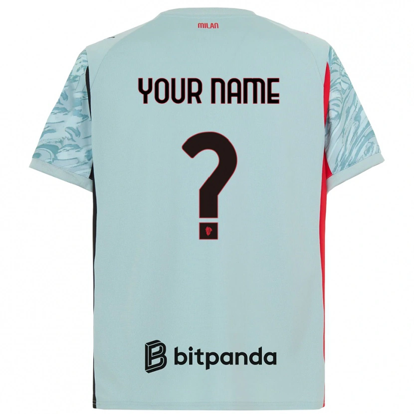 Danxen Dětské AC Milan Světle Modrá Červená Brankář Dresy 2025/26 Dres