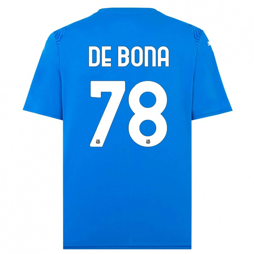 Danxen Dětské Francesca De Bona #78 Modrá Bílá Brankář Dresy 2025/26 Dres