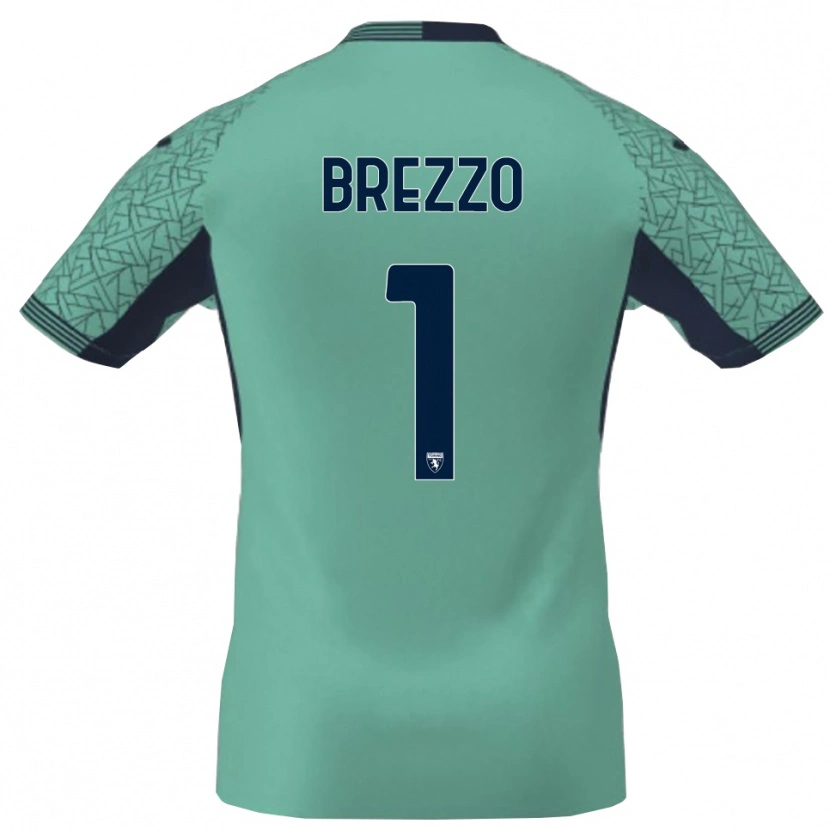 Danxen Dětské Matteo Brezzo #1 Modrá Laguna Brankář Dresy 2025/26 Dres