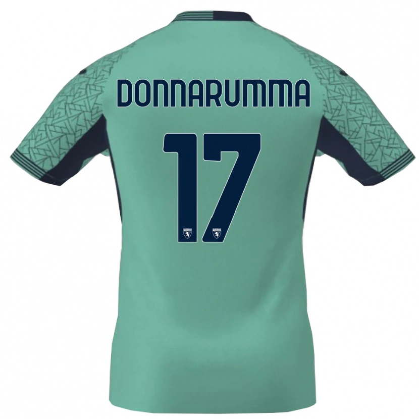 Danxen Dětské Antonio Donnarumma #17 Modrá Laguna Brankář Dresy 2025/26 Dres