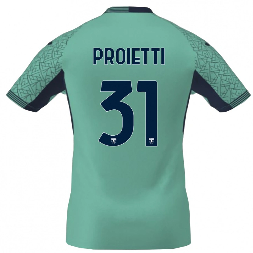 Danxen Dětské Riccardo Proietti #31 Modrá Laguna Brankář Dresy 2025/26 Dres