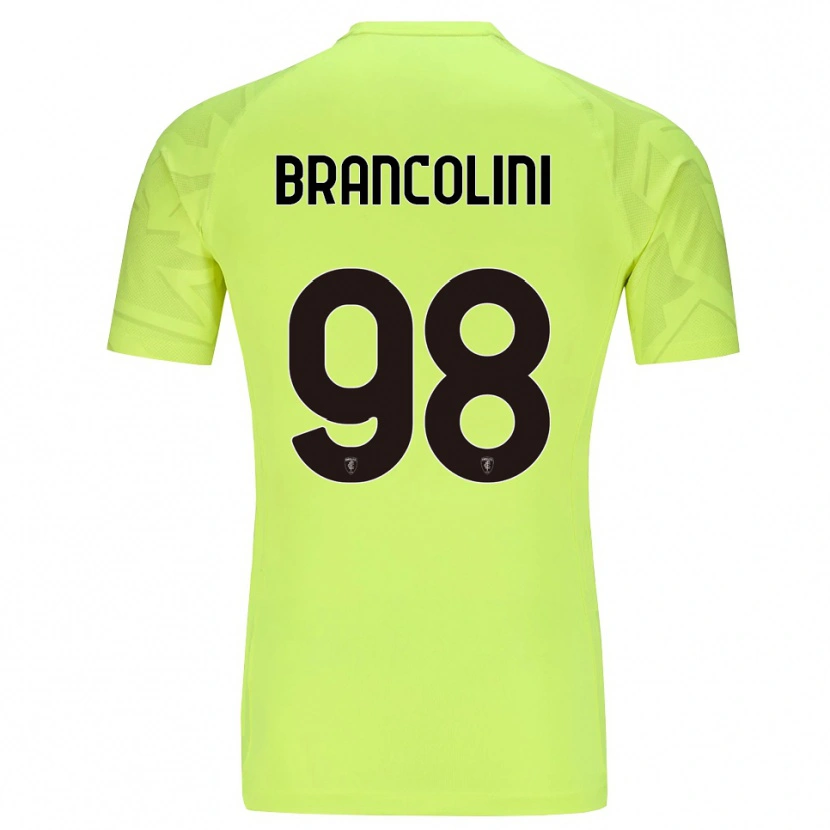 Danxen Dětské Federico Brancolini #98 Fluorescenční Zelená Brankář Dresy 2025/26 Dres
