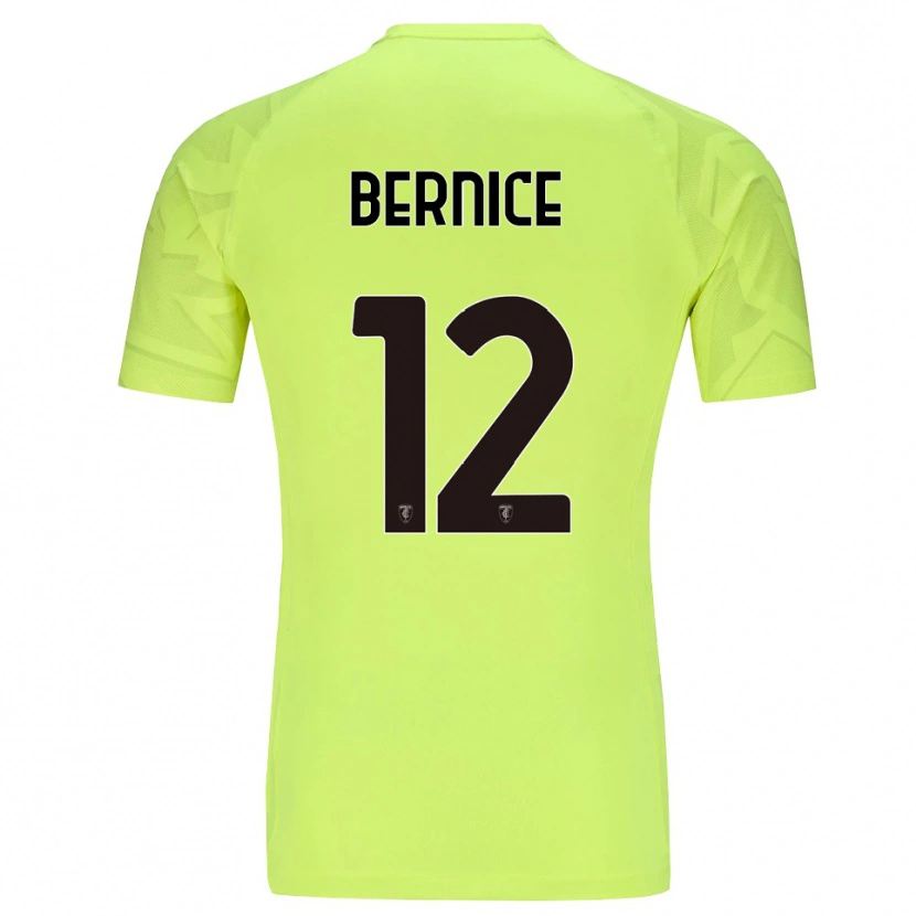 Danxen Dětské Matteo Bernice #12 Fluorescenční Zelená Brankář Dresy 2025/26 Dres