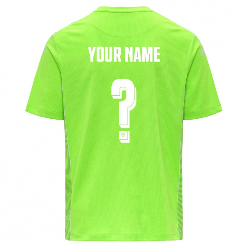 Danxen Dětské Spezia Calcio Trávově Zelená Bílá Brankář Dresy 2025/26 Dres