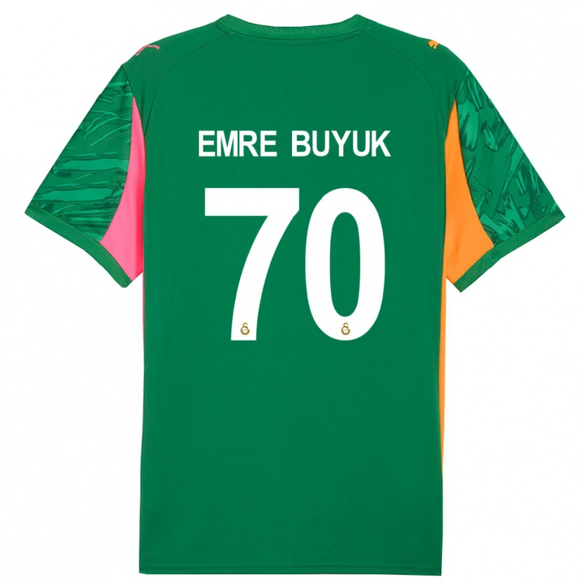 Danxen Dětské Enes Emre Büyük #70 Zelená Oranžová Růžová Brankář Dresy 2025/26 Dres