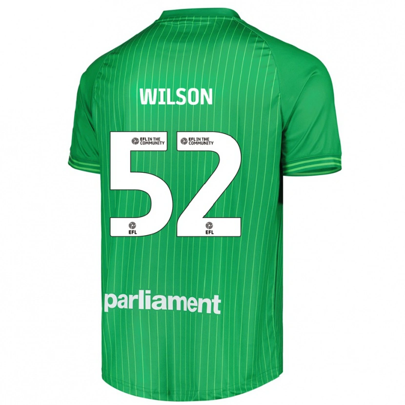 Danxen Dětské Aston Wilson #52 Zelená Limetková Brankář Dresy 2025/26 Dres