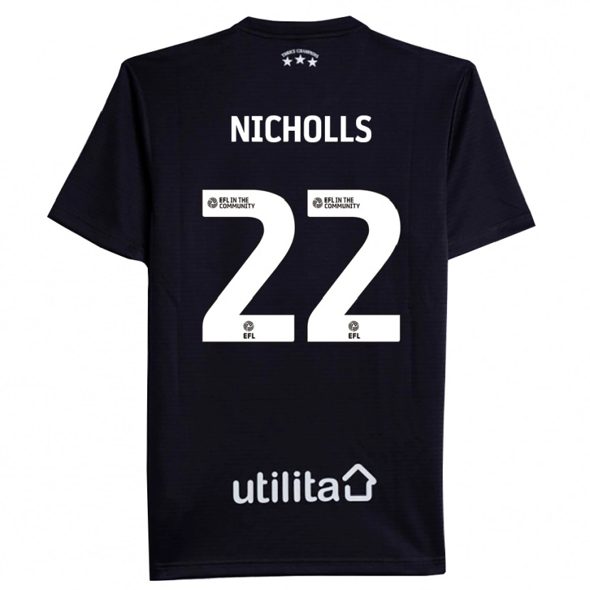 Danxen Dětské Lee Nicholls #22 Černá Bílá Brankář Dresy 2025/26 Dres
