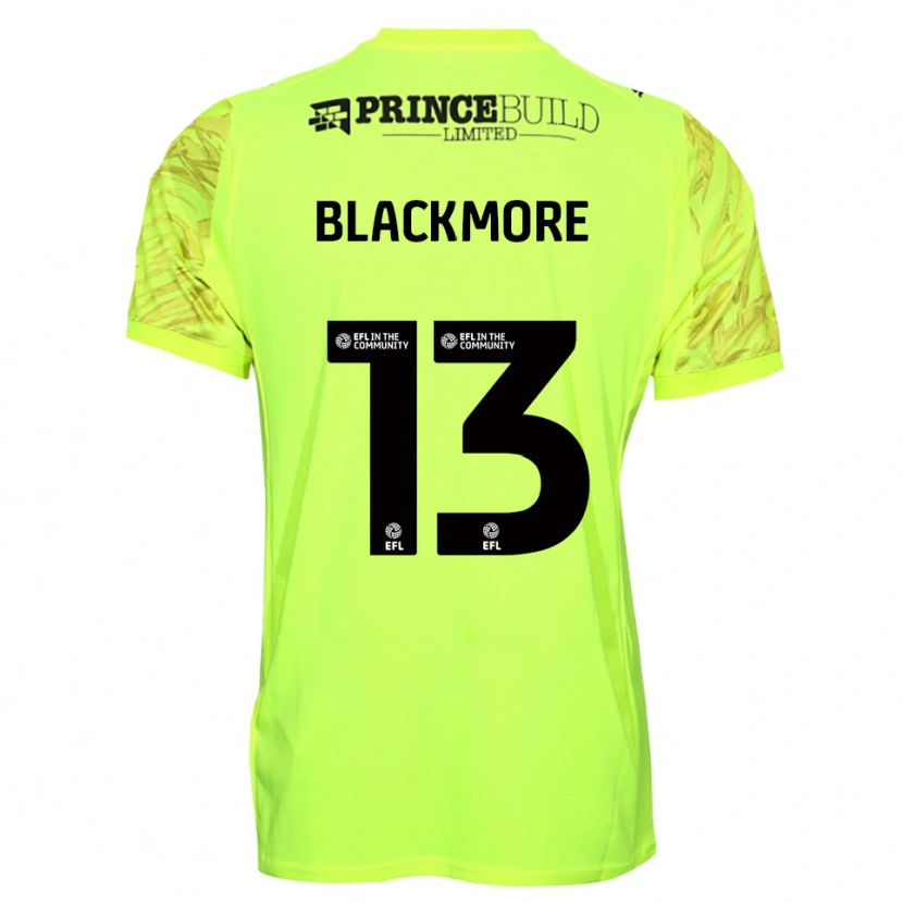 Danxen Dětské Will Blackmore #13 Černá Fluorescenční Zelená Brankář Dresy 2025/26 Dres