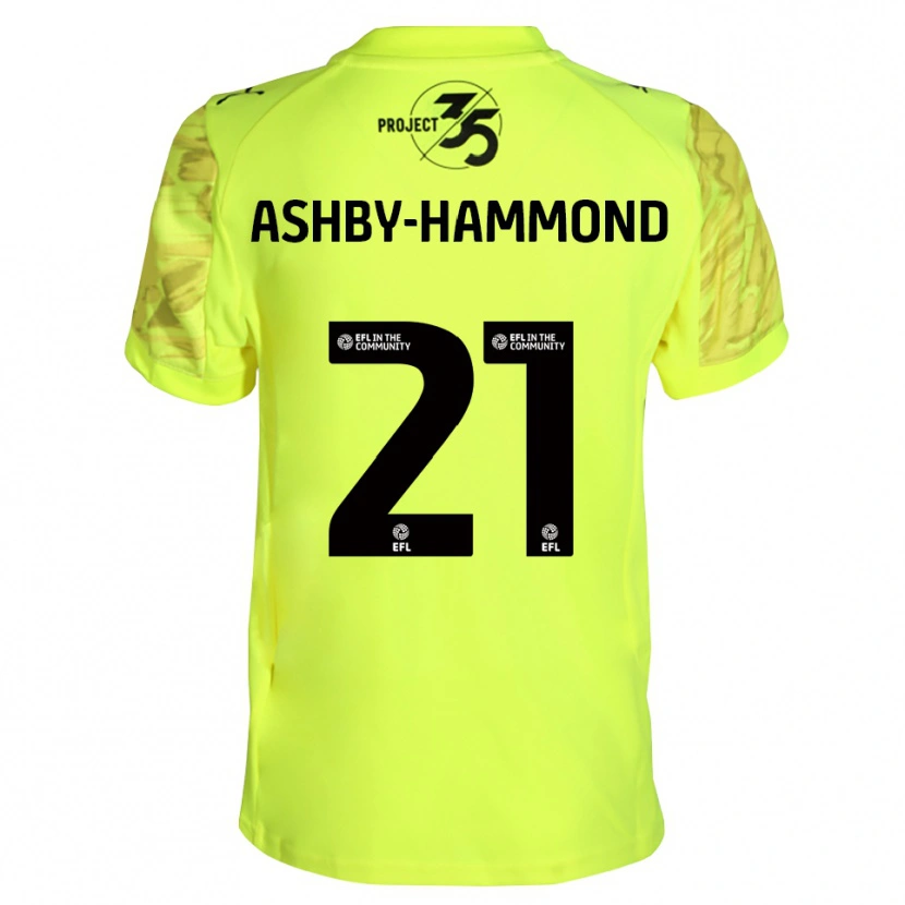 Danxen Dětské Luca Ashby-Hammond #21 Černá Fluorescenční Zelená Brankář Dresy 2025/26 Dres