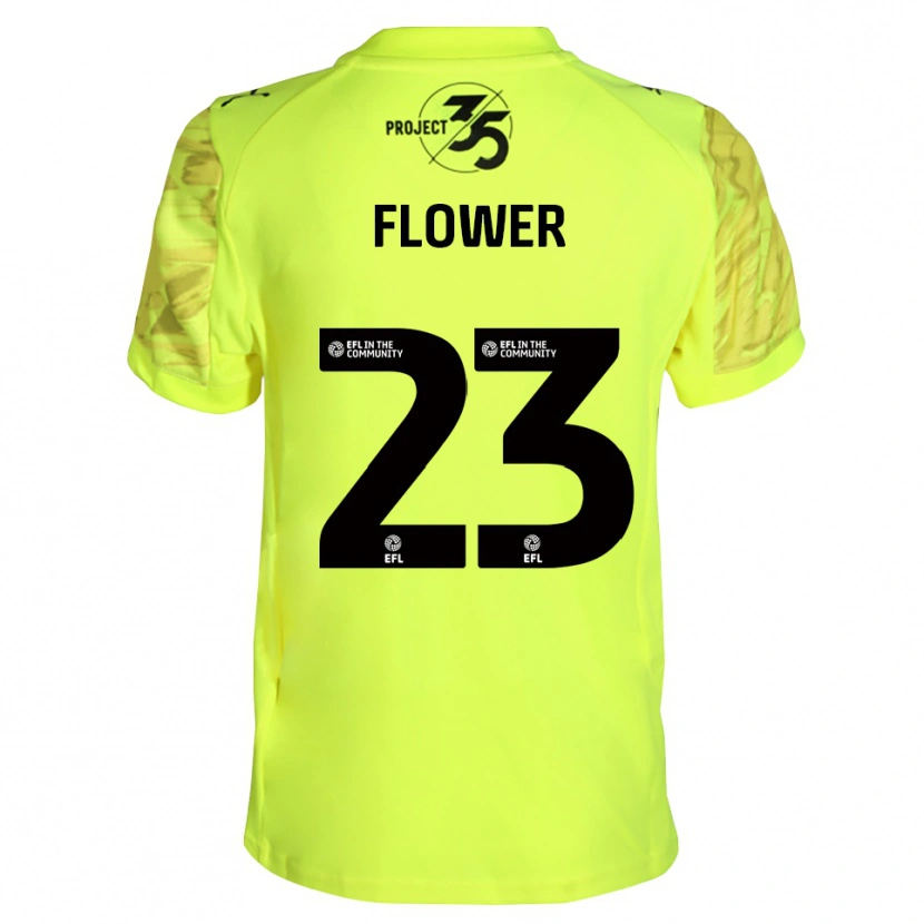 Danxen Dětské Jack Flower #23 Černá Fluorescenční Zelená Brankář Dresy 2025/26 Dres