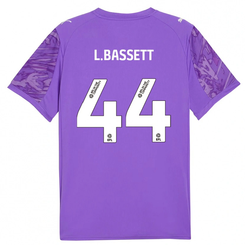 Danxen Dětské Louis Bassett #44 Fialová Bílá Brankář Dresy 2025/26 Dres