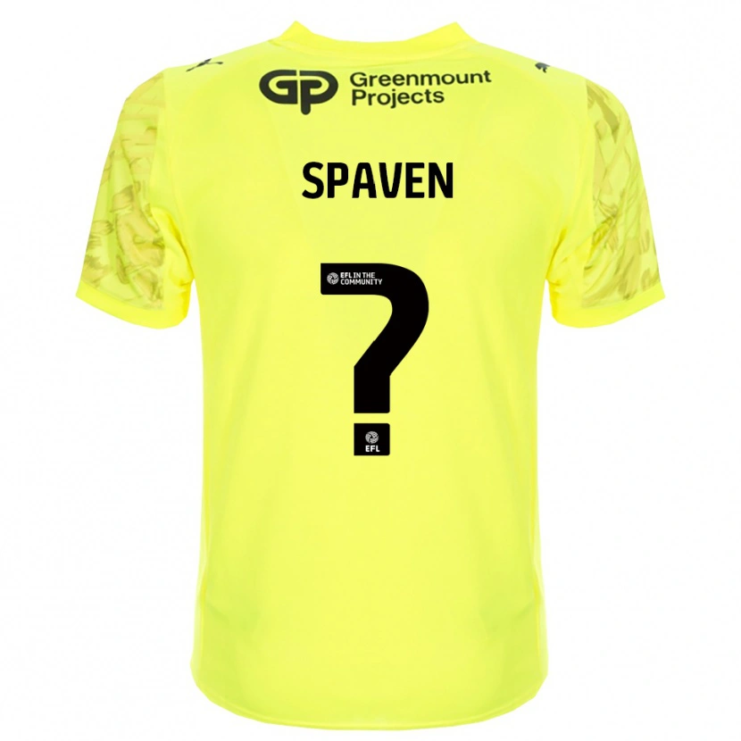 Danxen Dětské Jake Spaven #0 Černá Fluorescenční Zelená Brankář Dresy 2025/26 Dres