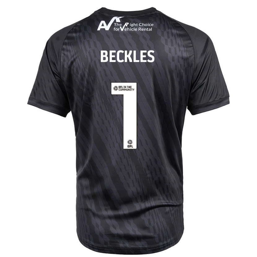 Danxen Dětské Frankie Beckles #1 Černá Bílá Brankář Dresy 2025/26 Dres