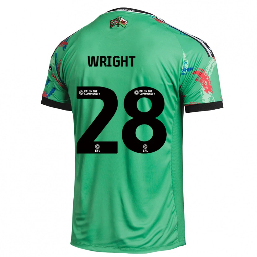 Danxen Dětské Jordan Wright #28 Zelená Červená Brankář Dresy 2025/26 Dres