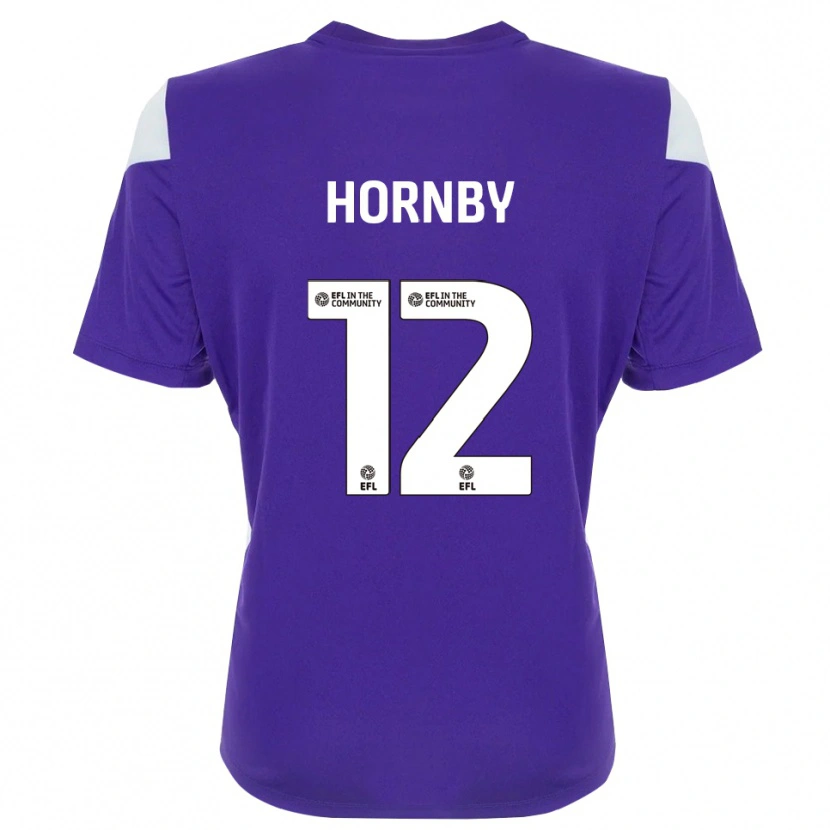 Danxen Dětské Sam Hornby #12 Bílá Fialová Brankář Dresy 2025/26 Dres