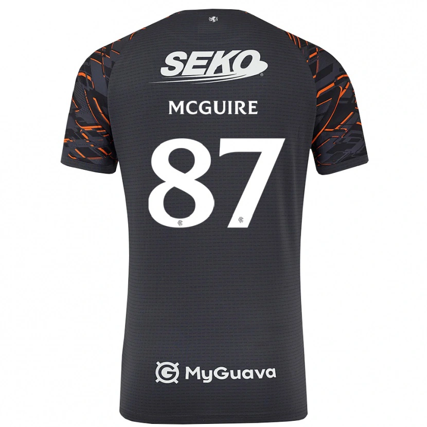 Danxen Dětské Rydnn McGuire #87 Tmavě Šedá Brankář Dresy 2025/26 Dres
