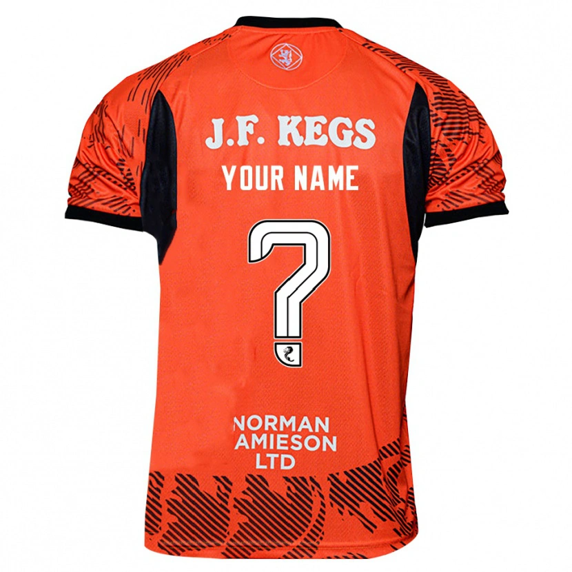 Danxen Dětské Dundee United Černá Oranžová Brankář Dresy 2025/26 Dres