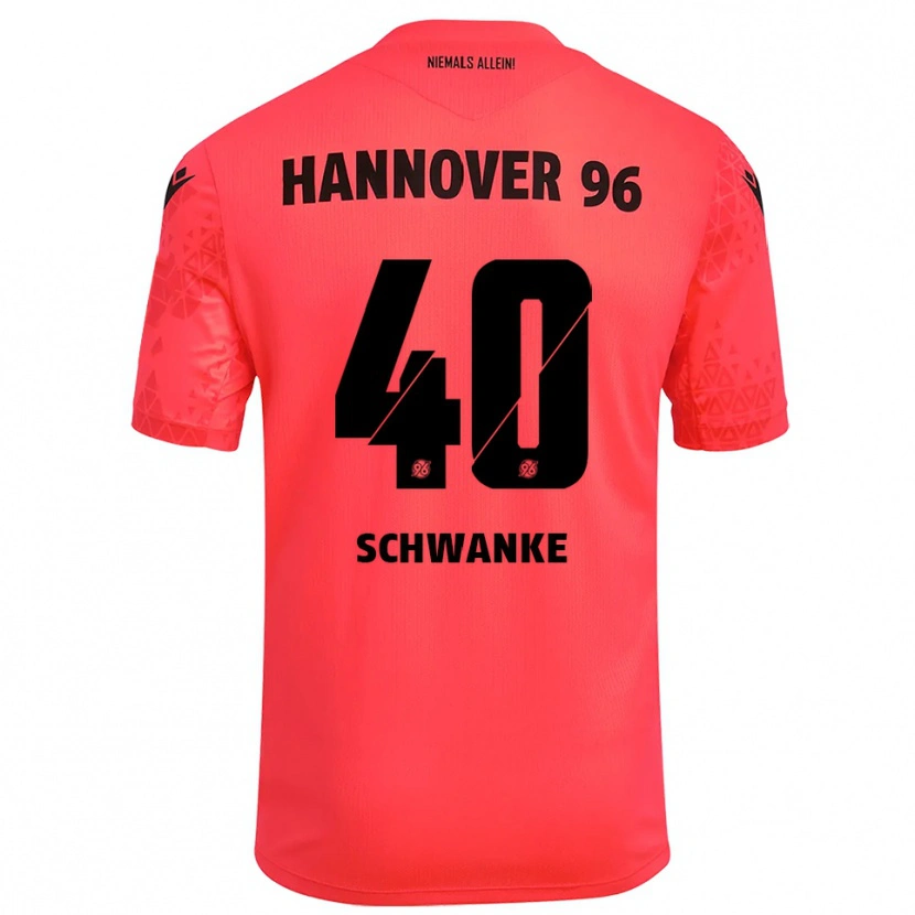 Danxen Dětské Jonas Schwanke #40 Červená Černá Brankář Dresy 2025/26 Dres