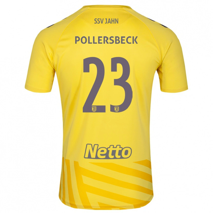 Danxen Dětské Julian Pollersbeck #23 Žlutá Šedá Brankář Dresy 2025/26 Dres