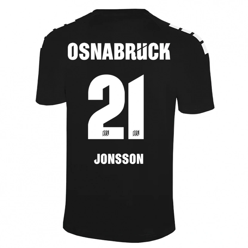 Danxen Dětské Lukas Jonsson #21 Černá Bílá Brankář Dresy 2025/26 Dres