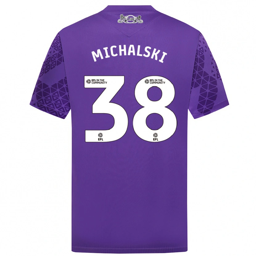 Danxen Dětské Nicholas Michalski #38 Fialkobílá Brankář Dresy 2025/26 Dres