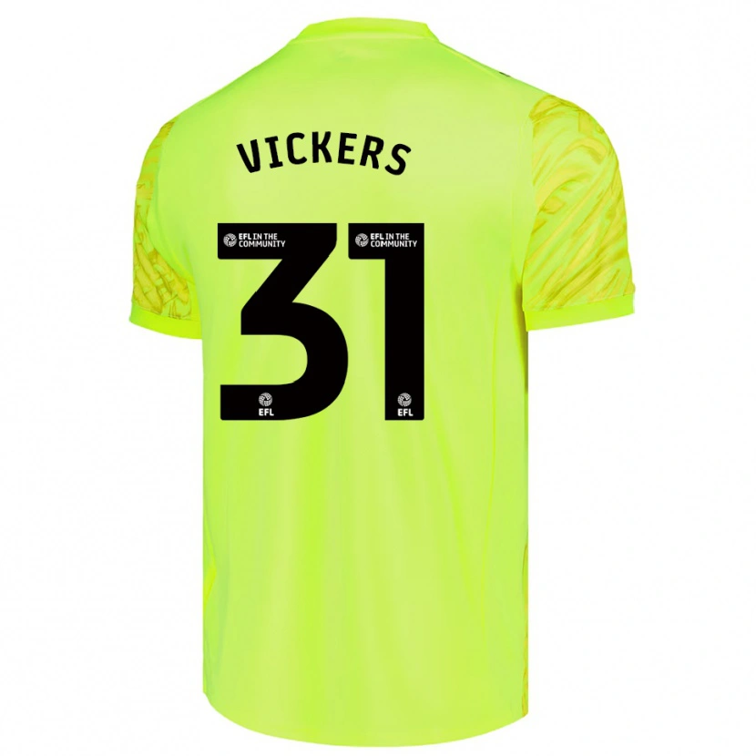 Danxen Dětské Josh Vickers #31 Fluorescenční Zelená Brankář Dresy 2025/26 Dres
