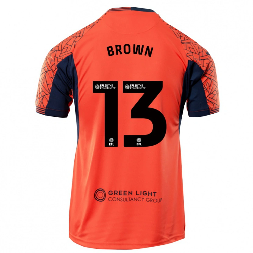 Danxen Dětské Mason Brown #13 Oranžočerná Brankář Dresy 2025/26 Dres