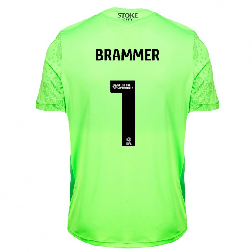 Danxen Dětské Ruben Brammer #1 Zelená Černá Brankář Dresy 2025/26 Dres