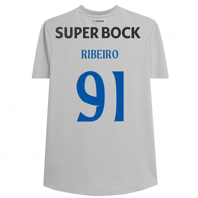 Danxen Dětské Gonçalo Ribeiro #91 Světle Šedá Černá Brankář Dresy 2025/26 Dres