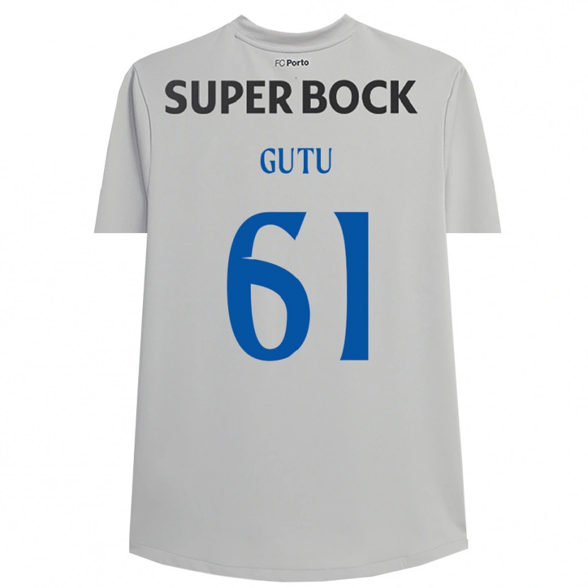 Danxen Dětské Denis Gutu #61 Světle Šedá Černá Brankář Dresy 2025/26 Dres