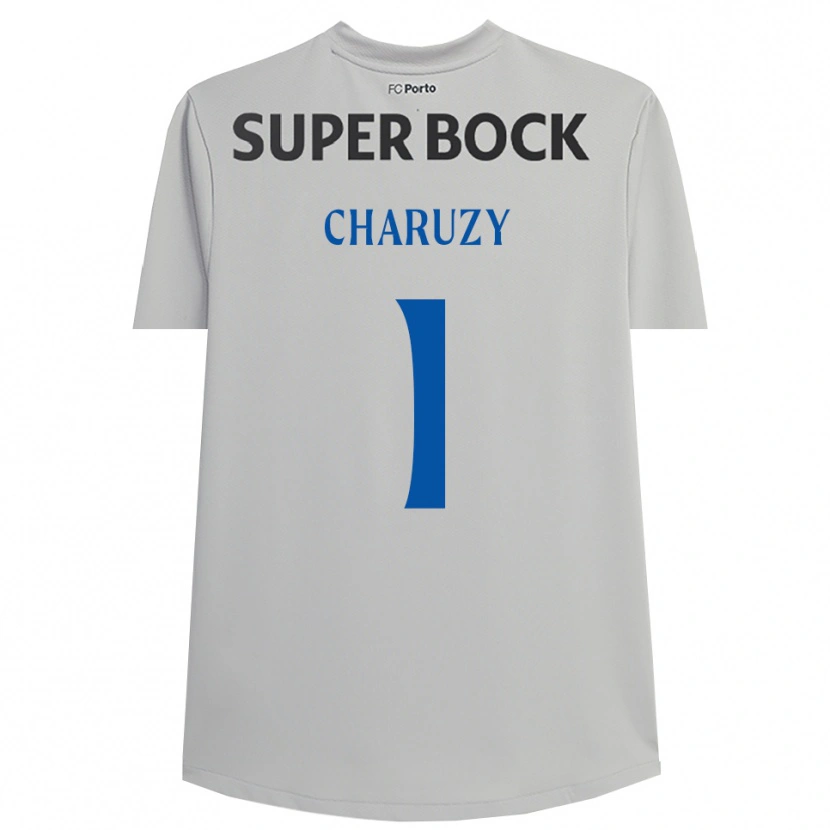 Danxen Dětské Hubert Charuzy #1 Světle Šedá Černá Brankář Dresy 2025/26 Dres