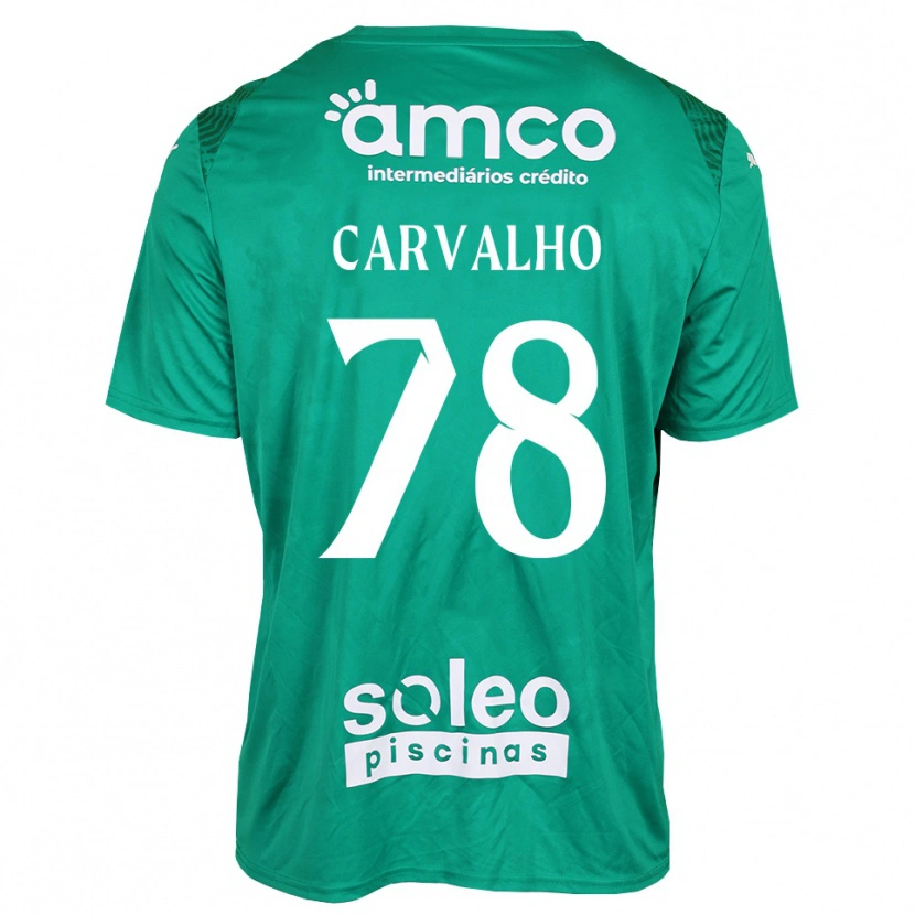 Danxen Dětské João Carvalho #78 Zelená Bílá Brankář Dresy 2025/26 Dres