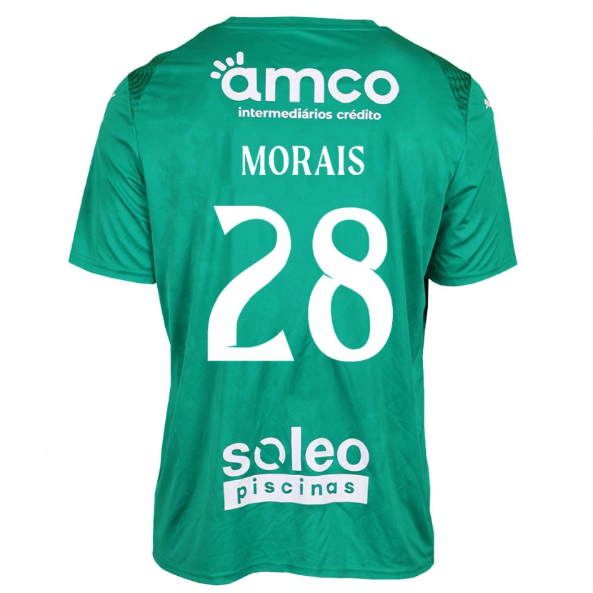 Danxen Dětské Patrícia Morais #28 Zelená Bílá Brankář Dresy 2025/26 Dres