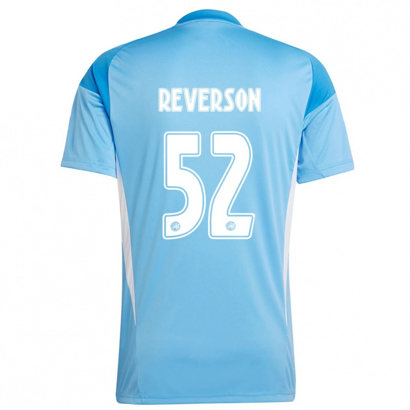 Danxen Dětské Paul Reverson #52 Světle Modrá Bílá Brankář Dresy 2025/26 Dres