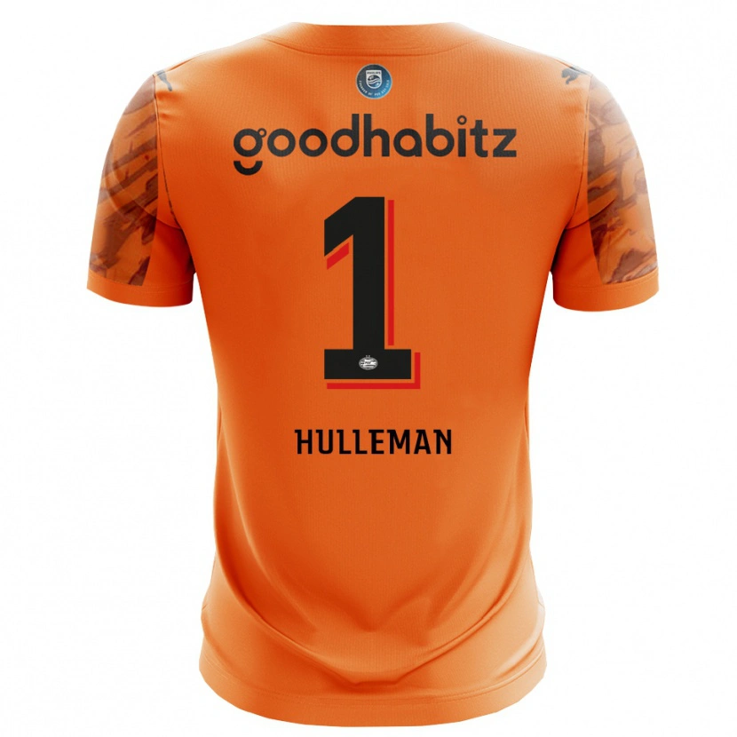 Danxen Dětské Daan Hulleman #1 Oranžová Černá Brankář Dresy 2025/26 Dres