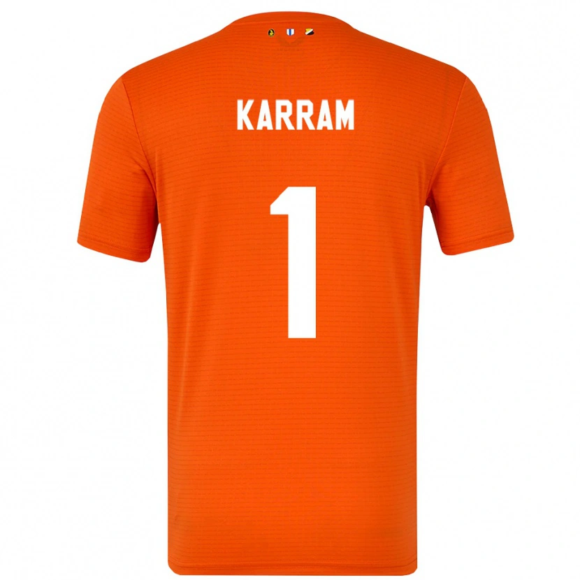Danxen Dětské Faris Karram #1 Oranžová Černá Brankář Dresy 2025/26 Dres