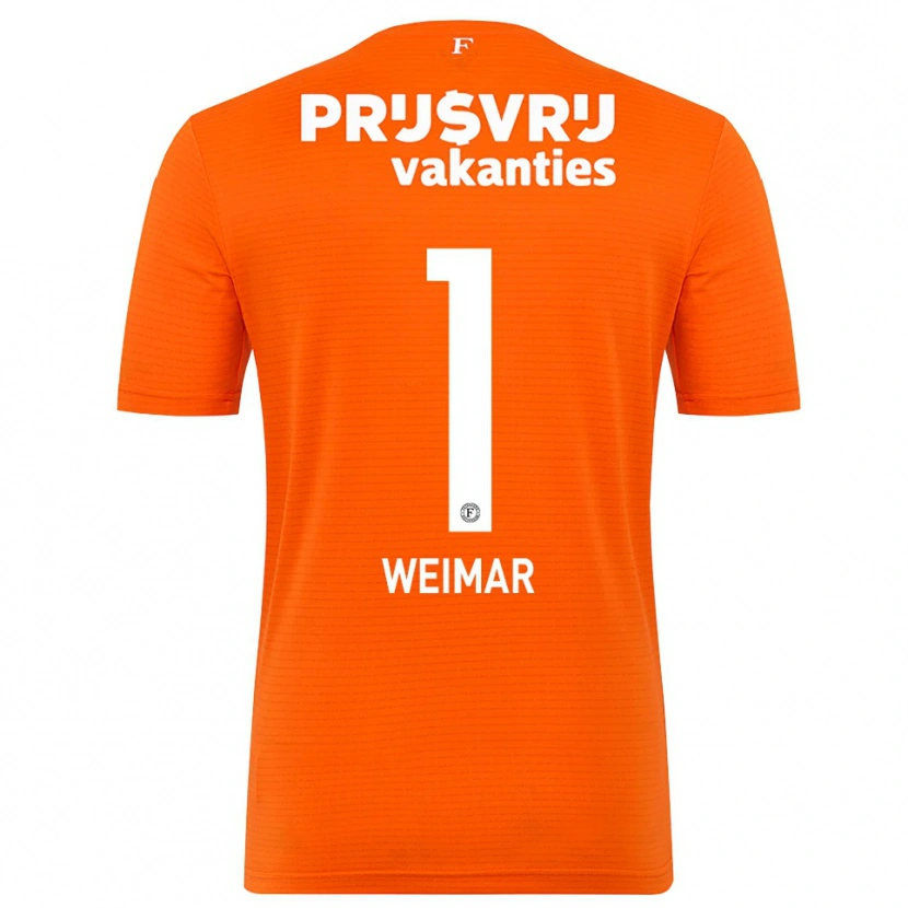 Danxen Dětské Jacintha Weimar #1 Oranžová Černá Brankář Dresy 2025/26 Dres