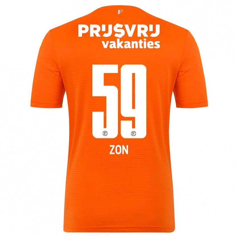 Danxen Dětské Oier Zon #59 Oranžová Černá Brankář Dresy 2025/26 Dres