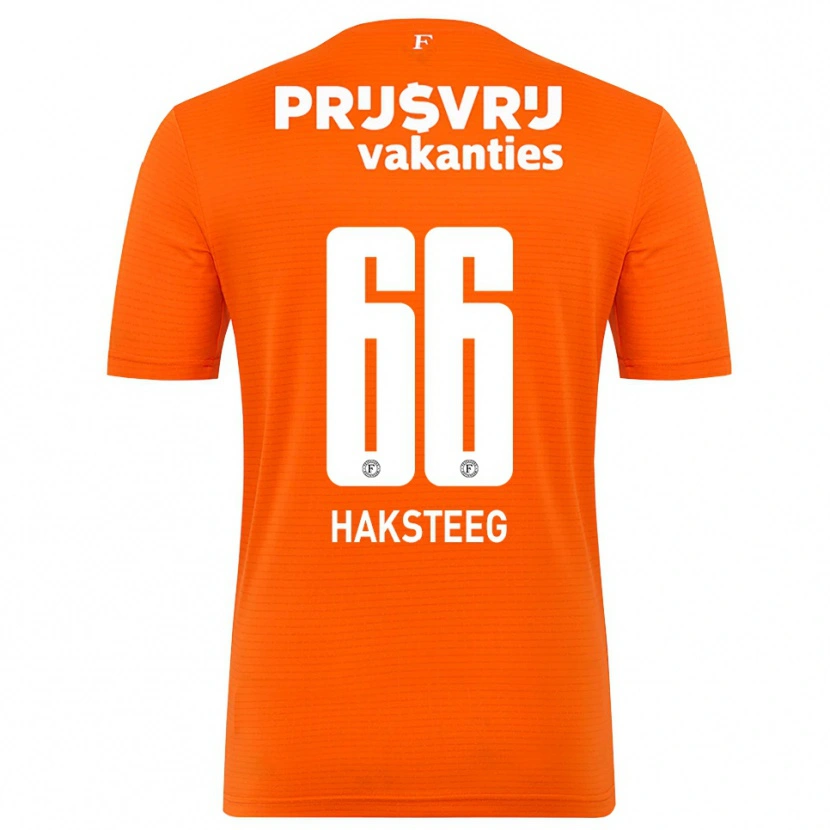 Danxen Dětské Tim Haksteeg #66 Oranžová Černá Brankář Dresy 2025/26 Dres