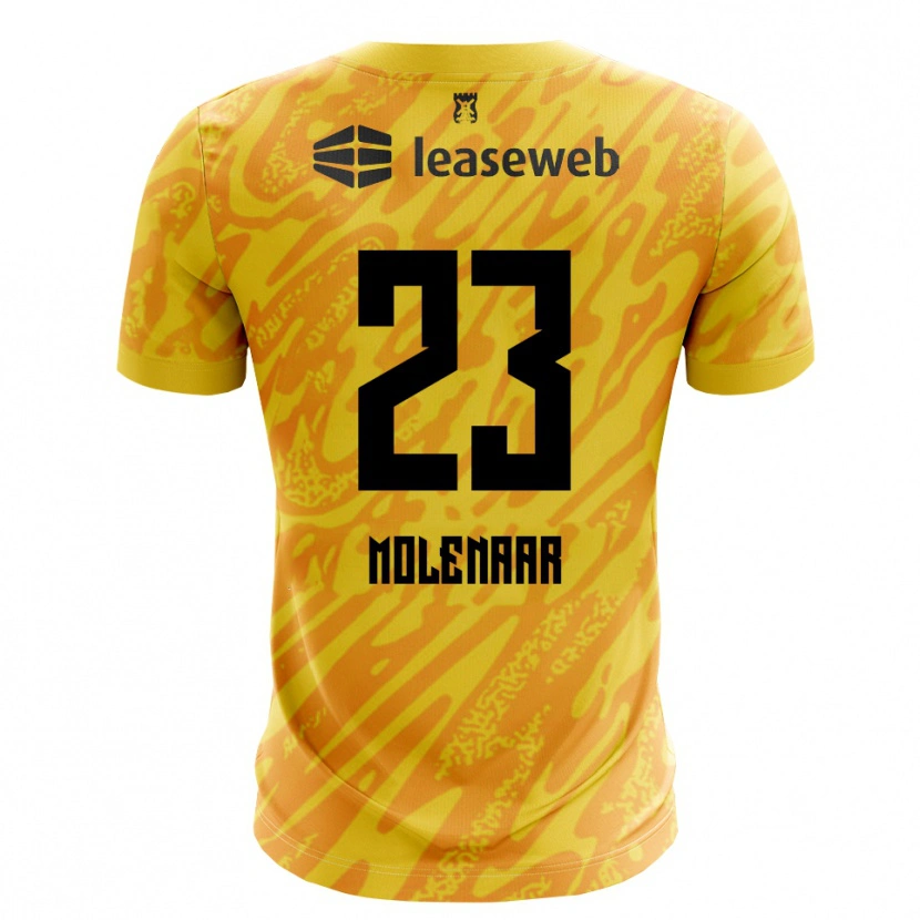 Danxen Dětské Finn Molenaar #23 Oranžová Žlutá Černá Brankář Dresy 2025/26 Dres
