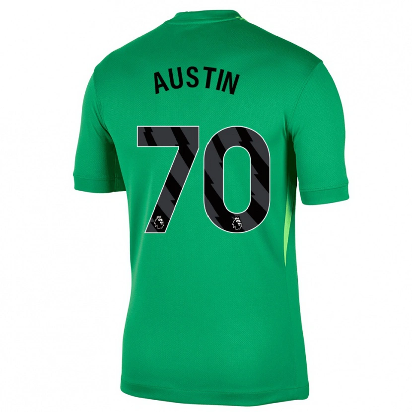 Danxen Dětské Jack Austin #70 Zelená Černá Brankář Dresy 2025/26 Dres