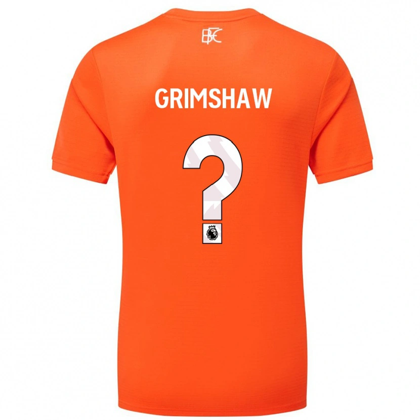 Danxen Dětské Harry Grimshaw #0 Oranžová Bílá Brankář Dresy 2025/26 Dres