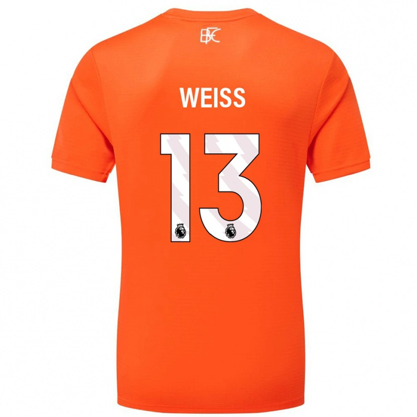 Danxen Dětské Max Weiß #13 Oranžová Bílá Brankář Dresy 2025/26 Dres